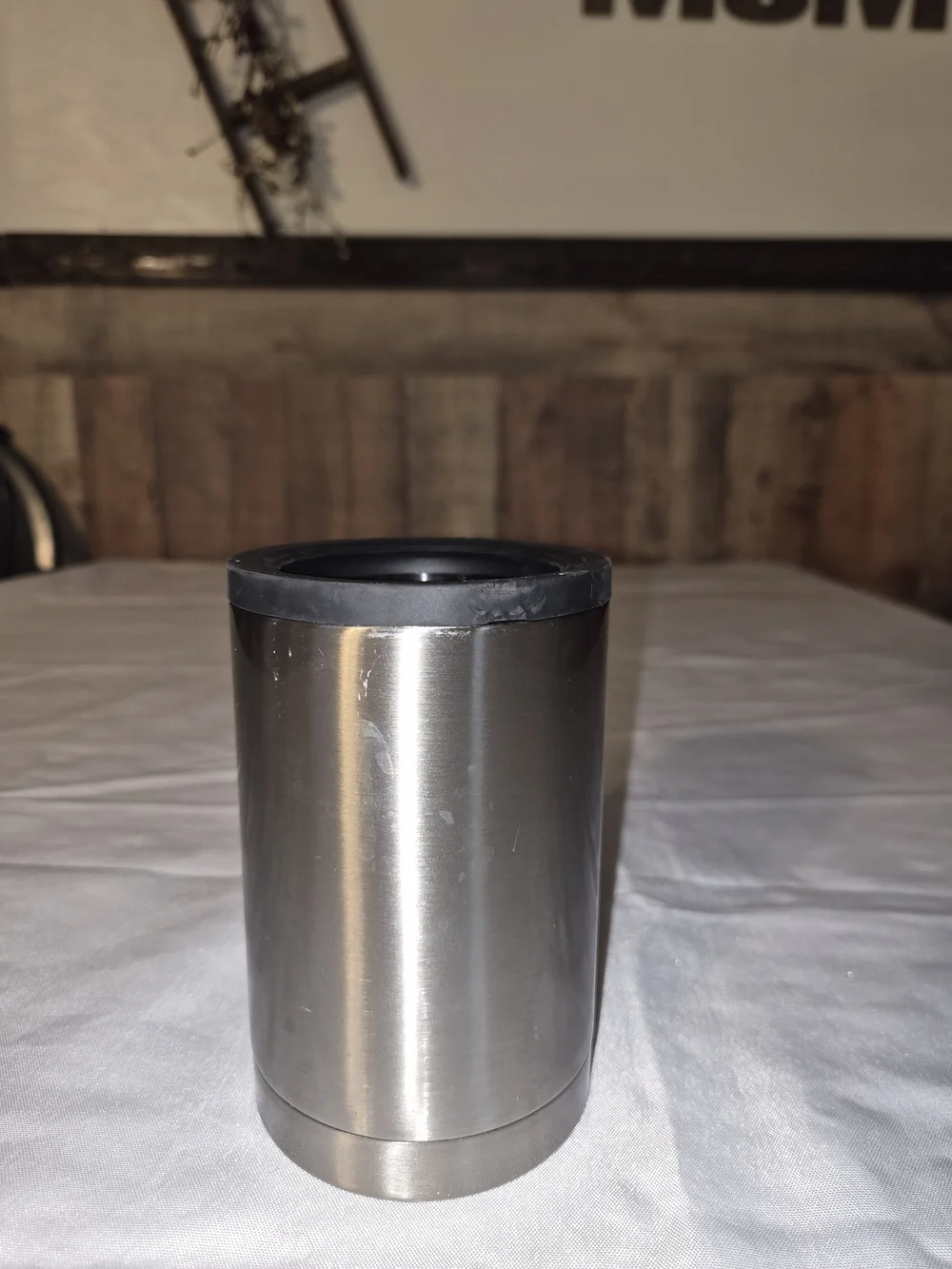 Stainless Steel Insulated Tumbler with Black Lid